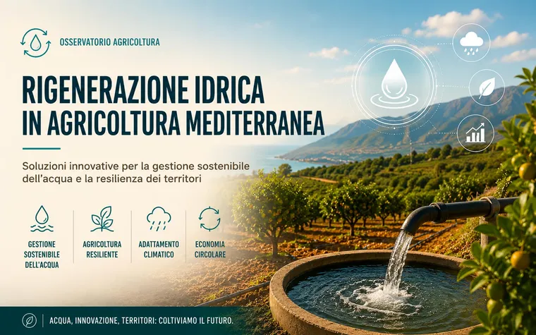 Rigenerazione idrica e agricoltura mediterranea: strategie sostenibili per affrontare scarsità, desertificazione e cambiamento climatico