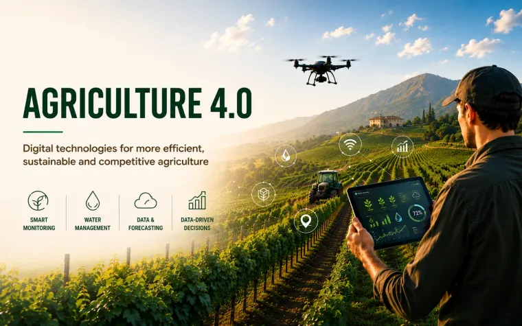 Agriculture 4.0 in Sicily, in Italy, in Europe: emerging technologies and climate risk mitigation