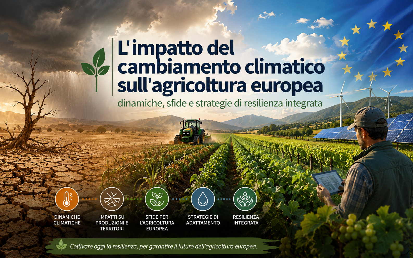 L'impatto del cambiamento climatico sull'agricoltura europea: dinamiche, sfide e strategie di resilienza integrata